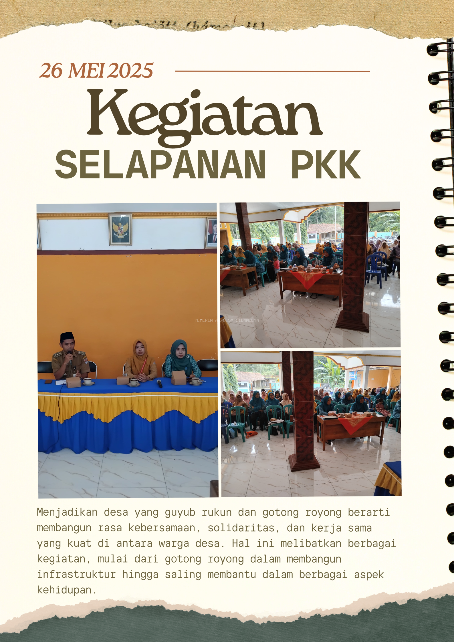 Selapanan PKK Desa Sidamulya 